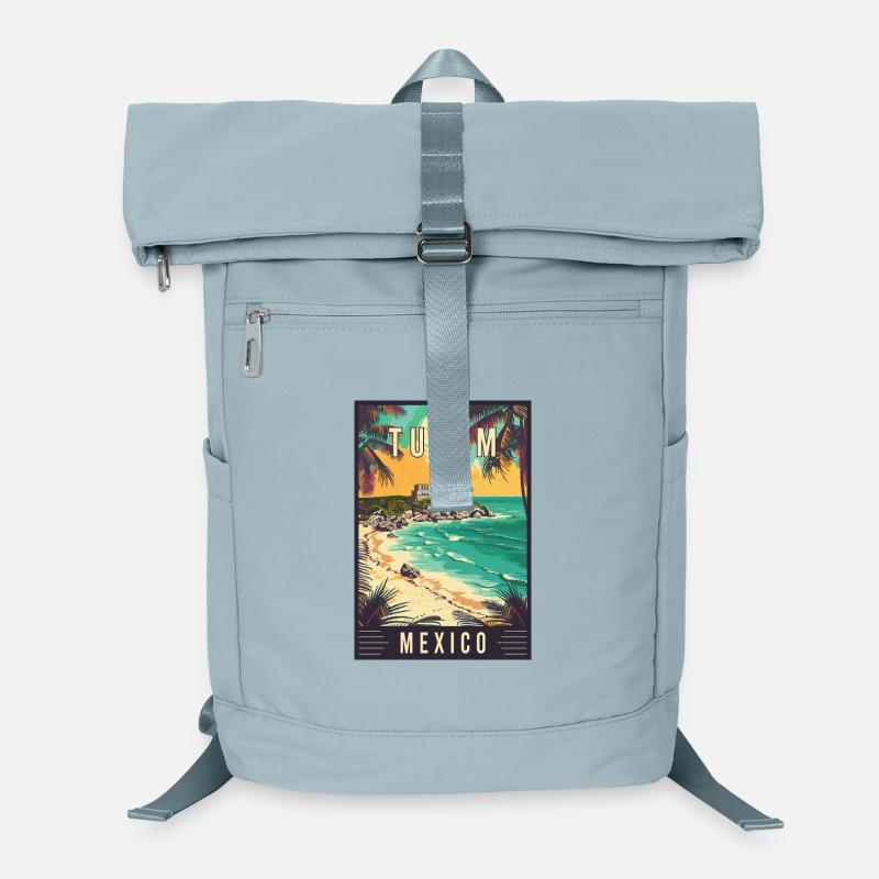 Discover Tulum In Mexico Tropical Paradise Laptop Backpack