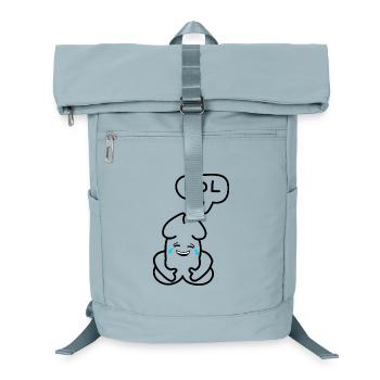 lustiges Junior-LOL-Emoticon - Laptop-Rucksack  - Eisblau - Vorne