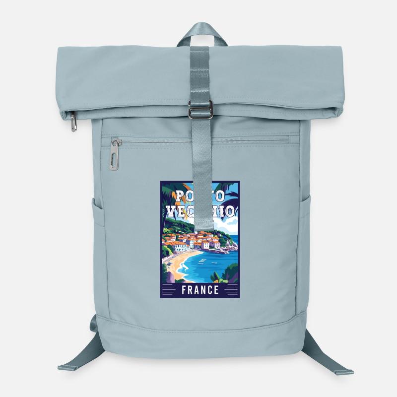 Entdecken Sie das verzaubernde Porto Vecchio in Frankreich Laptop-Rucksack 