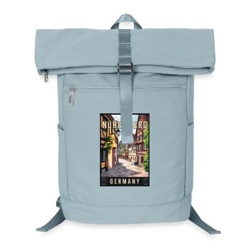Découvrez le magnifique Nuremberg historique en Allemagne - Sac à dos ordinateur - bleu glacier - Devant