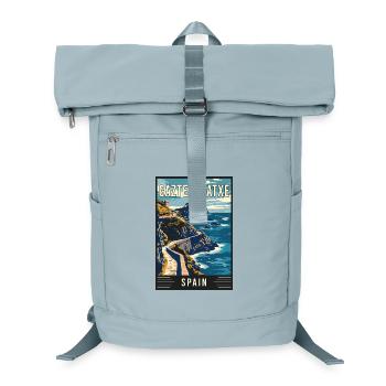 Explore Enchantment of Gaztelugatxe in Spain - Laptop Backpack - ice blue - Front
