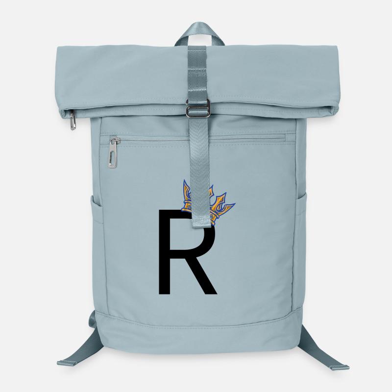 R with Crown – Royal Typo Design Laptop Backpack