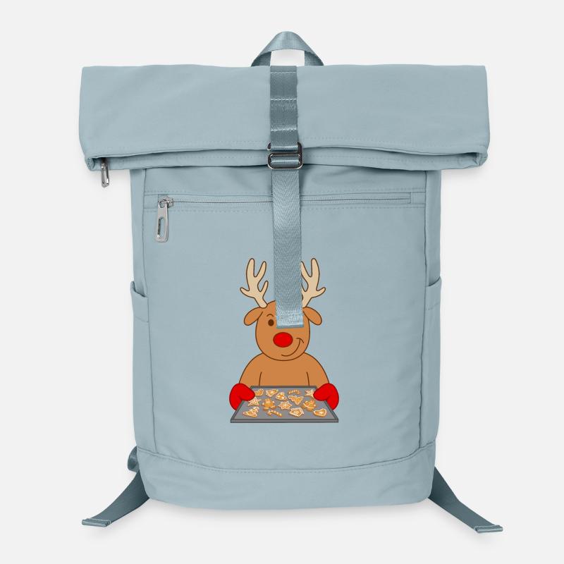 Rentier Weihnachtsgebäck Gebäck Plätzchen backen Laptop-Rucksack 