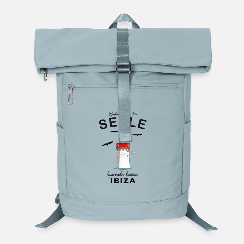 Ibiza, Leuchtturm am Hafen, Seele baumeln lassen Laptop-Rucksack 