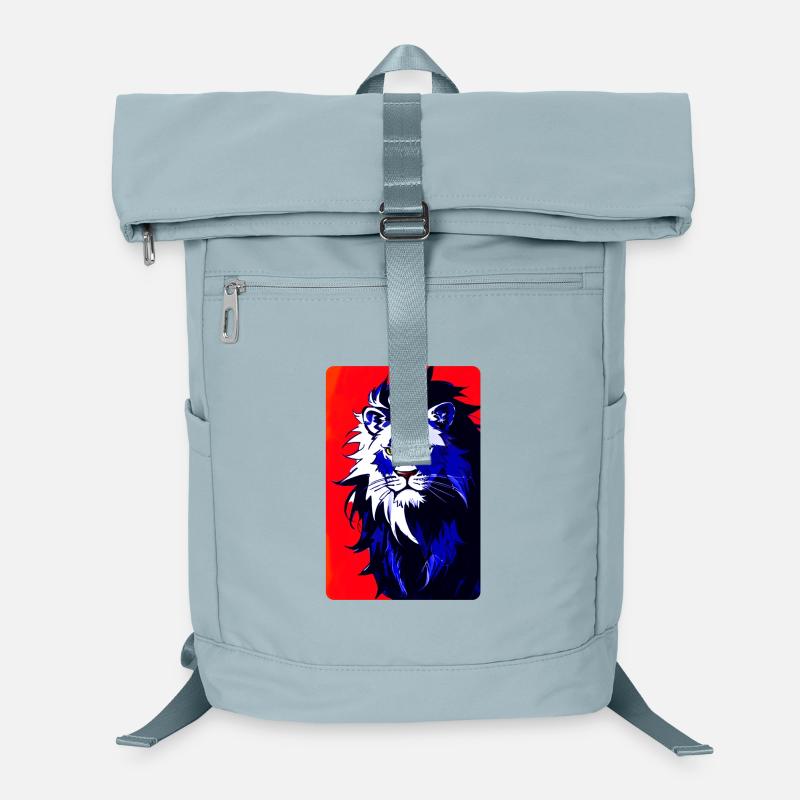 Blauer Löwe (Design 2) Laptop-Rucksack 