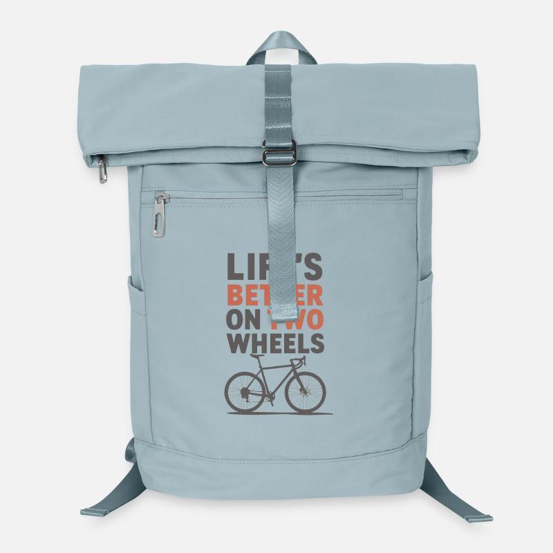 Life’s Better on Two Wheels Bicycle Design Laptop Backpack