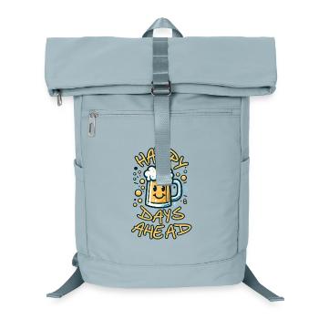 HAPPY DAYS AHEAD, BEER, CHEERS - Laptop Backpack - ice blue - Front