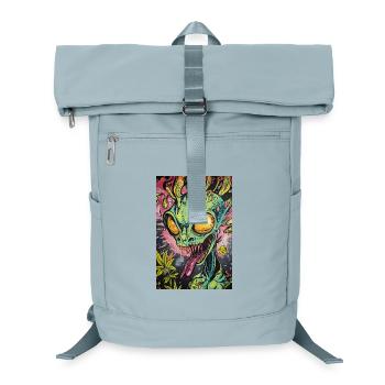 Psychedelischer Alien Neon Graffiti - Laptop-Rucksack  - Eisblau - Vorne