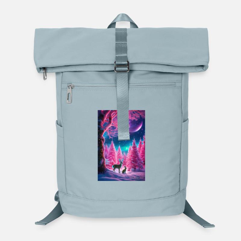 Neon Winter Deer Dream Laptop Backpack