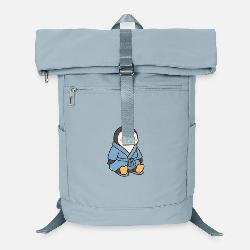 Pinguin im Bademantel Laptop-Rucksack 