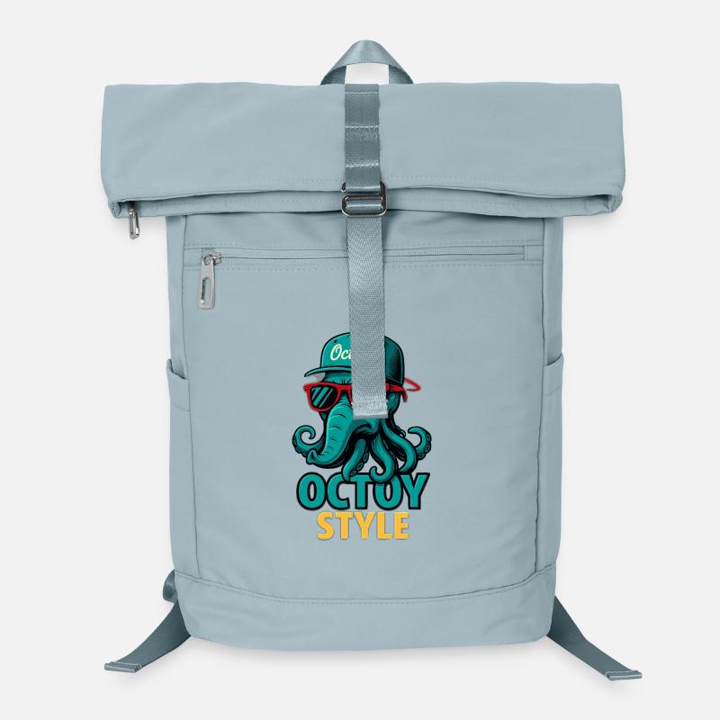 Octoy Style Oktopus Retro Cap Laptop-Rucksack 