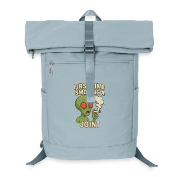 Alien First Joint Smoking - Laptop Backpack - ice blue - Front