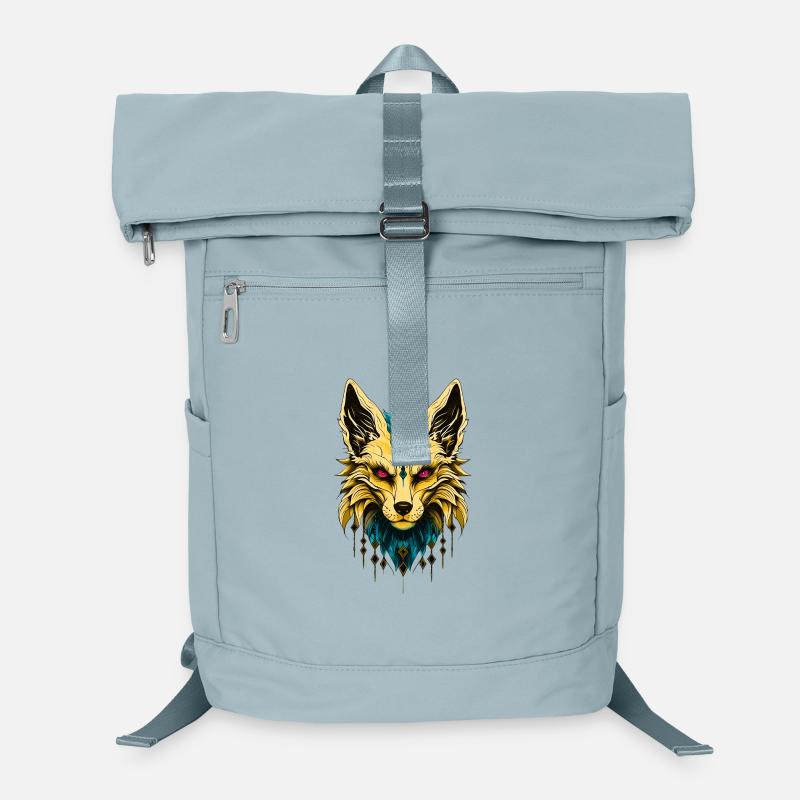 The mystical fox head, noble and mysterious. Laptop Backpack
