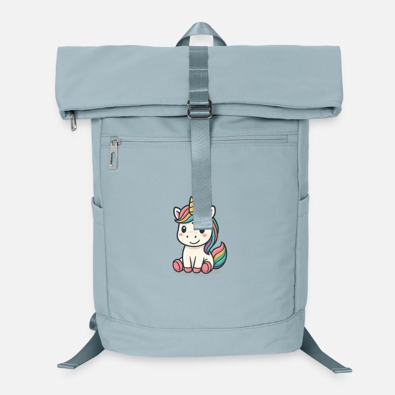 Pastel Unicorn Rainbow Mane Laptop Backpack