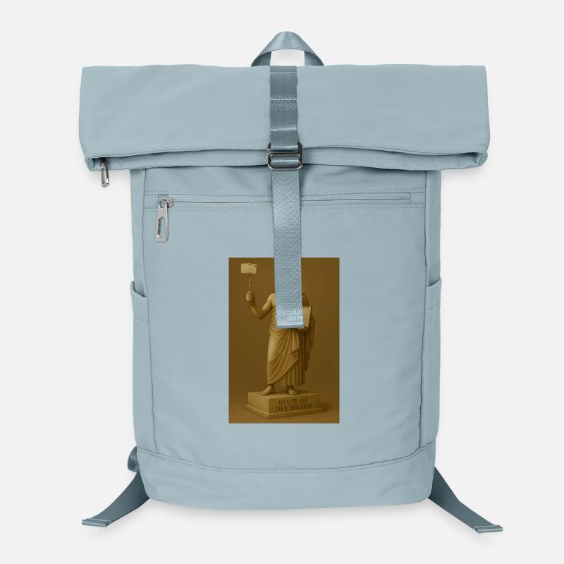 Moderne Statue mit Smartphone und Kalender Laptop-Rucksack 