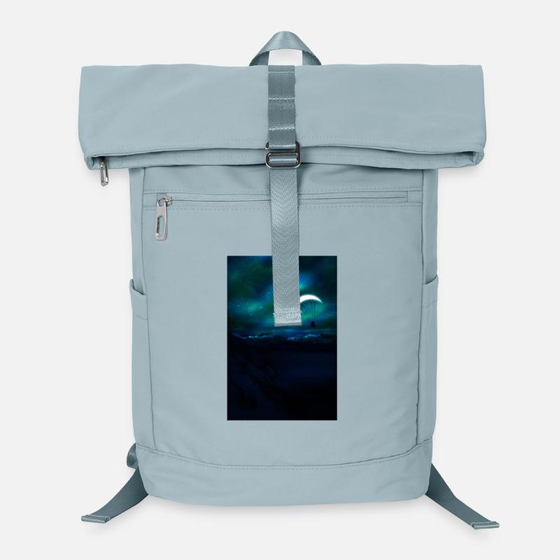 Suspension nocturne sous la lune Sac à dos ordinateur