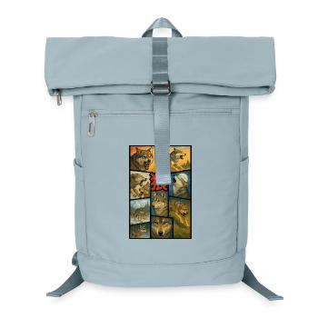 Okami-Wolf - Laptop-Rucksack  - Eisblau - Vorne