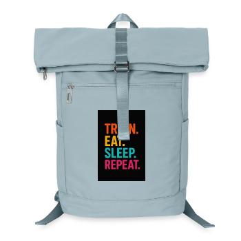 Motivational sports workflow lettering - Laptop Backpack - ice blue - Front