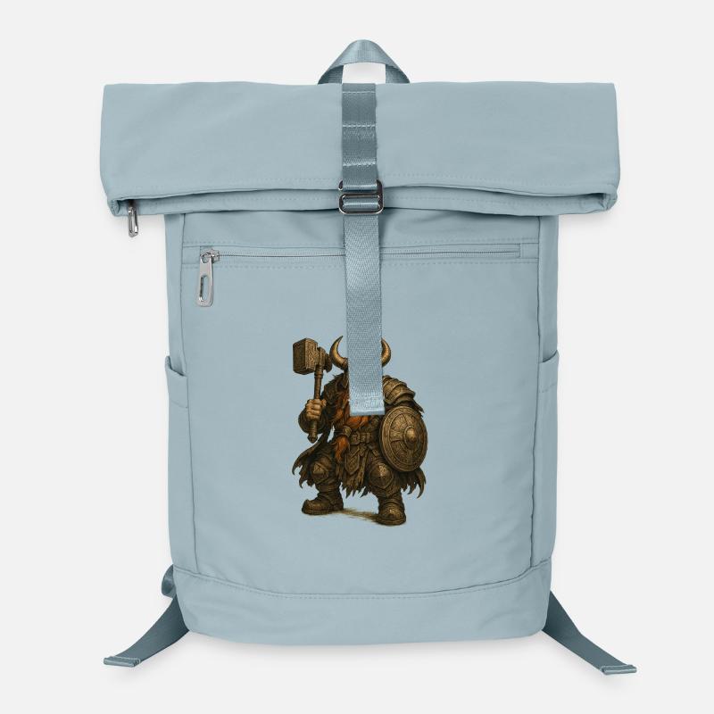 Dwarf with helmet and hammer Laptop Backpack