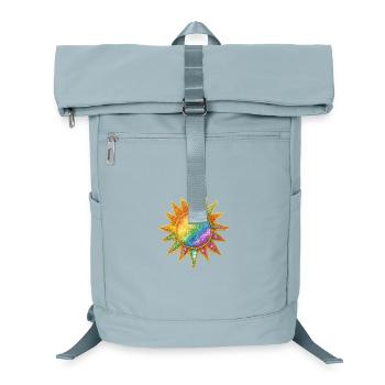 Rainbow Sunburst Cosmic Pin - Laptop Backpack - ice blue - Front