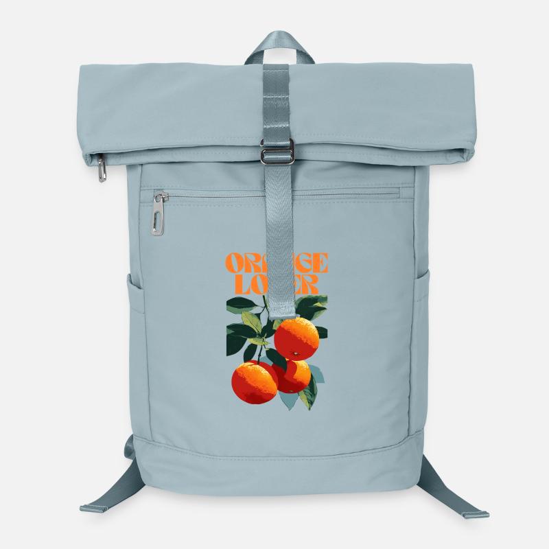 Orange Lover Fruit Illustration Laptop Backpack