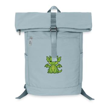 Drôle de dragon avec corne et ailes - Sac à dos ordinateur - bleu glacier - Devant