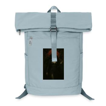 Dunkle Göttin und Krähen – Roter Mond - Laptop-Rucksack  - Eisblau - Vorne