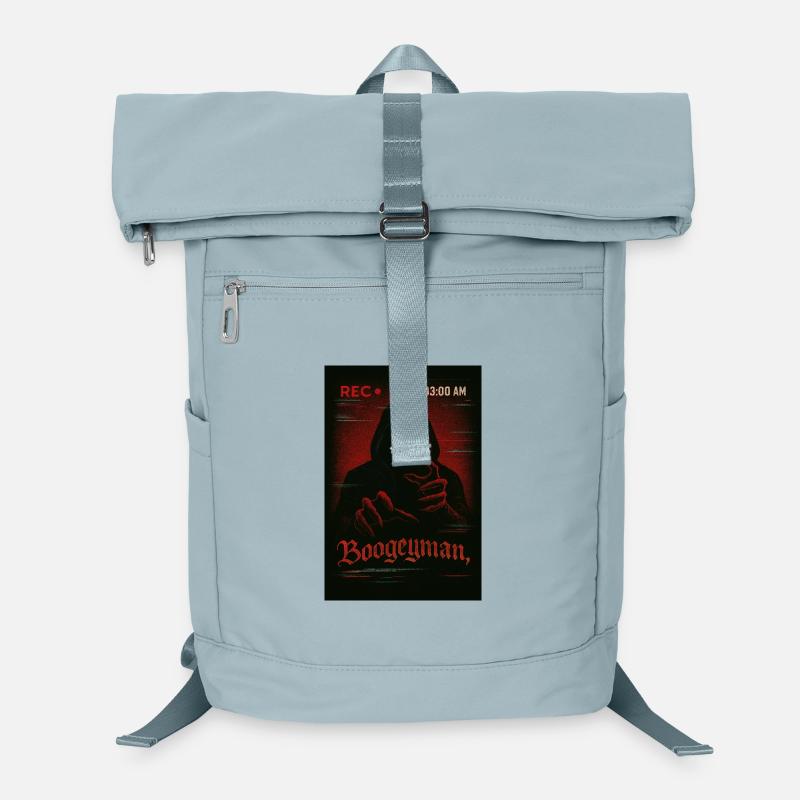 VHS Glitch Boogeyman Horror Tee Laptop Backpack