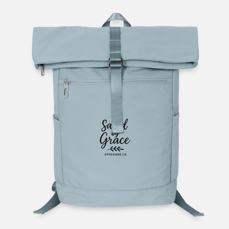 Gerettet durch Gnade Epheser Heilige Schrift Laptop-Rucksack 
