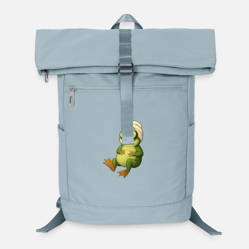 Cucumber mask frog in the spa Laptop Backpack