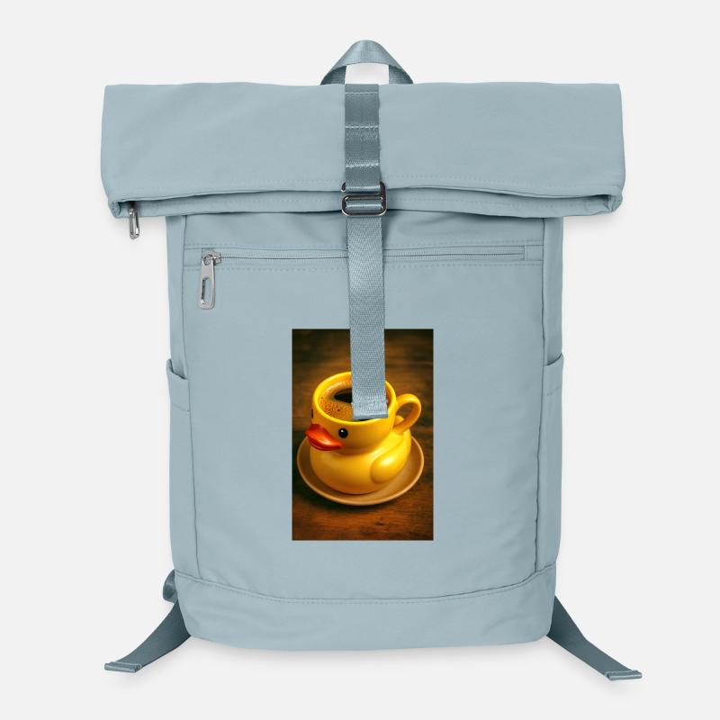 Badeente als Kaffeetasse Laptop-Rucksack 