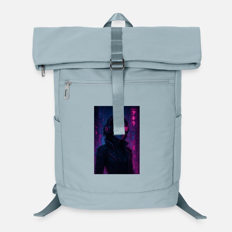 Cyberpunk Neon Pilot Laptop Backpack