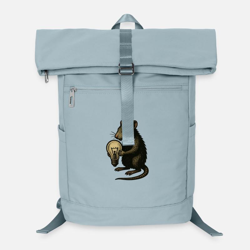 Rat with light bulb inventiveness Laptop Backpack
