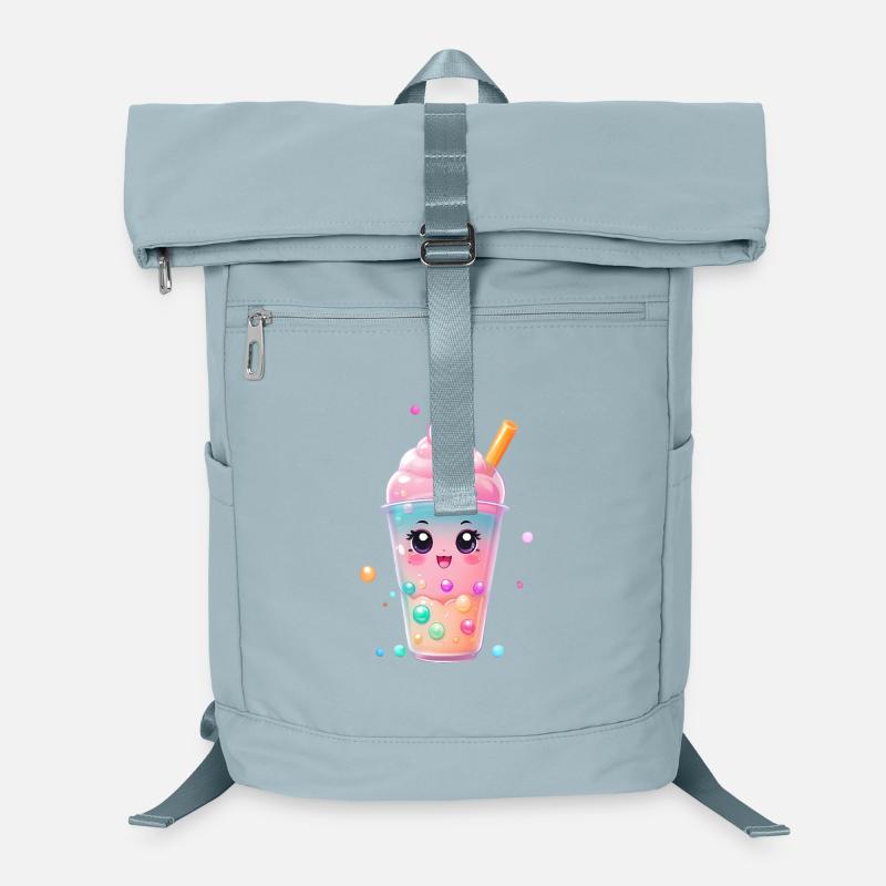 Kawaii Bubble Tea Mug Pastel Laptop Backpack