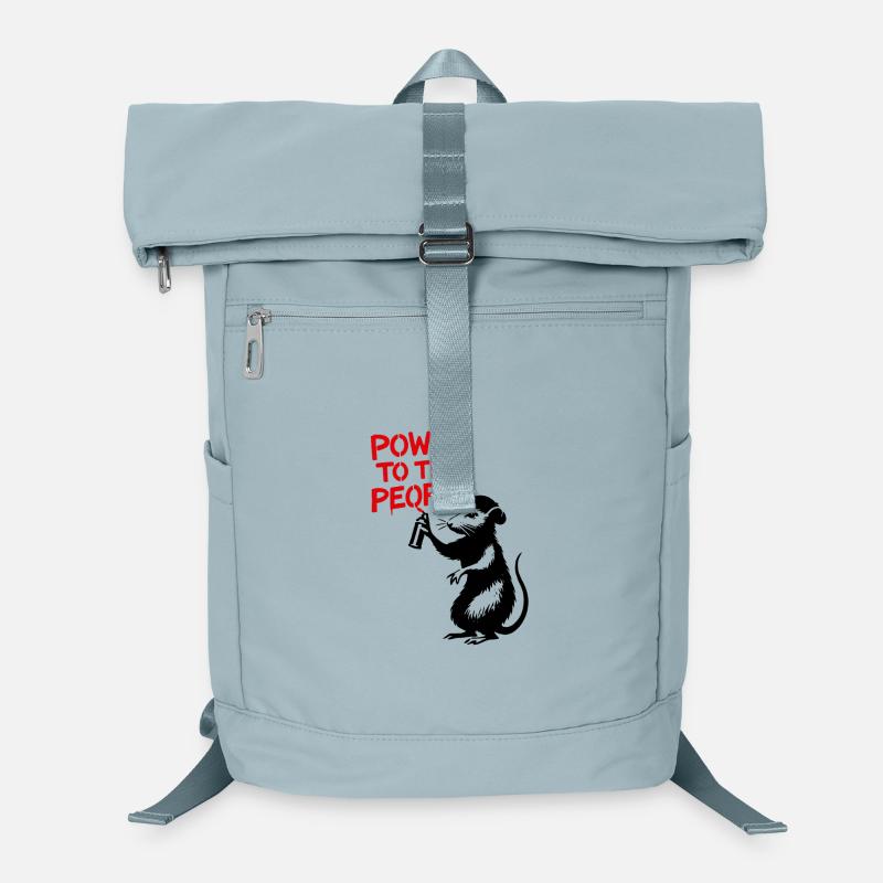 Power to the People Graffiti Laptop-Rucksack 