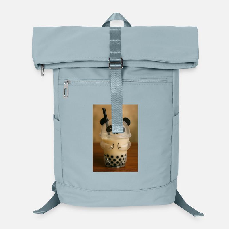 Panda Bubble Tea Cup Graphic Laptop Backpack