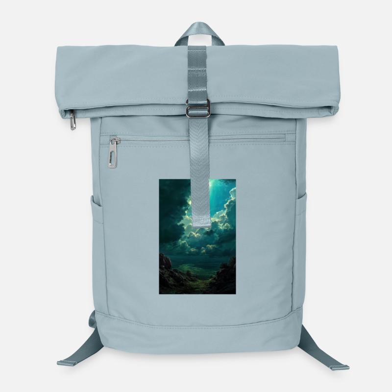 Illustration einer Naturlandschaft Laptop-Rucksack 