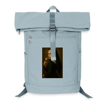 Nun with lighter - Laptop Backpack - ice blue - Front