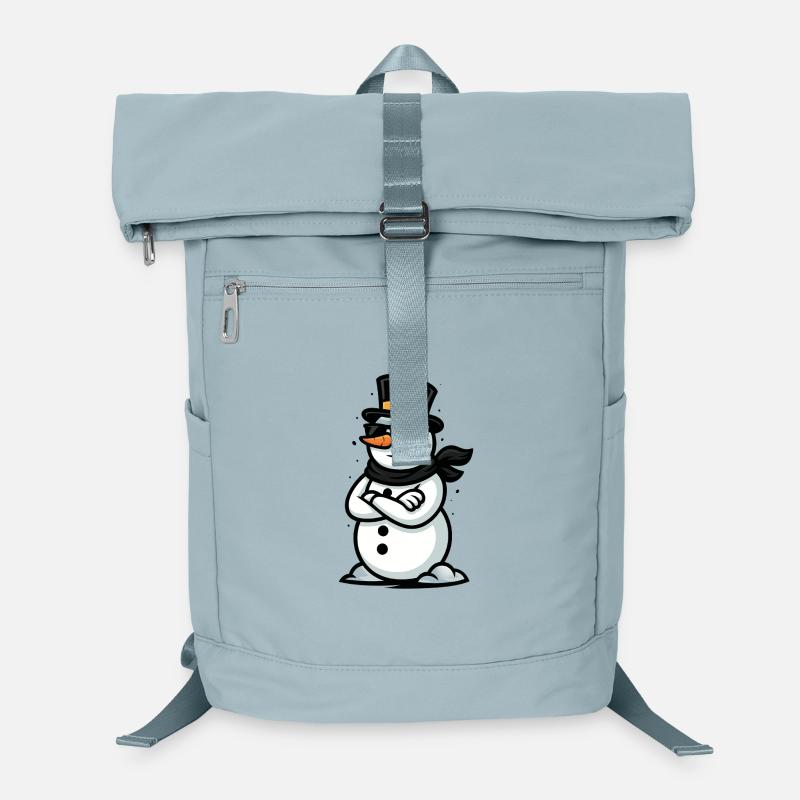Cooler Schneemann mit Sonnenbrille Laptop-Rucksack 