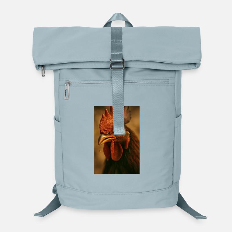 Close up view of rooster with comb Laptop Backpack