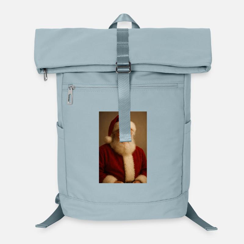Weihnachtsmann-Klassiker in rotem Fell Laptop-Rucksack 