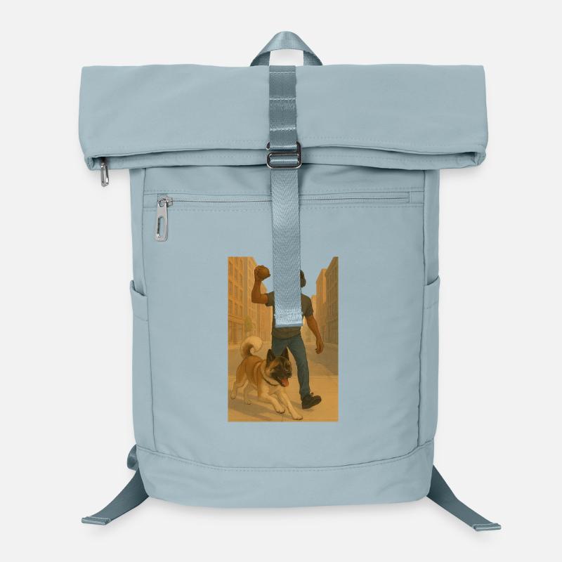 Course urbaine avec chien Sac à dos ordinateur