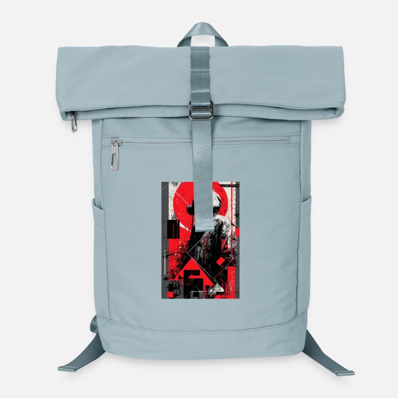 Gas Mask in Graffiti Dystopia Laptop Backpack