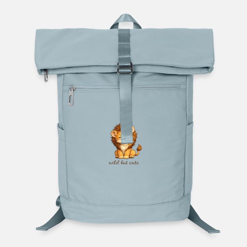 L’enfant lion sauvage et mignon Sac à dos ordinateur