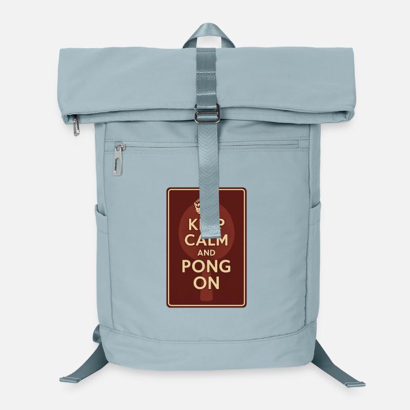 Keep Calm and Pong On / Ping Laptop-Rucksack 