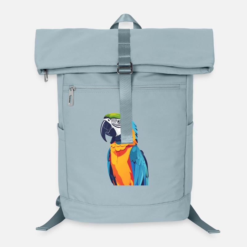 Regenbogenara bunte Vogelkunst Papagei Motiv Laptop-Rucksack 