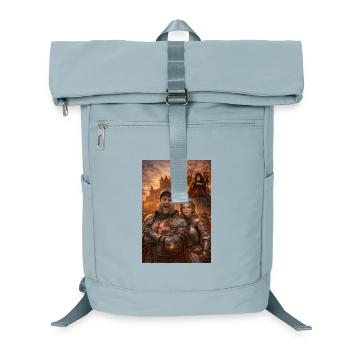 Ritterpaar und Feuergestalt - Laptop-Rucksack  - Eisblau - Vorne