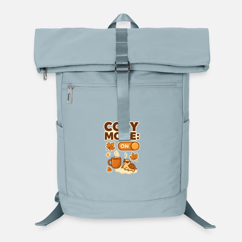 Cozy Mode: Herbsttee Schildkröte Laptop-Rucksack 