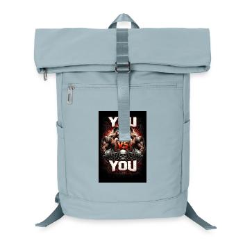 YOU vs YOU Power Struggle - Laptop Backpack - ice blue - Front