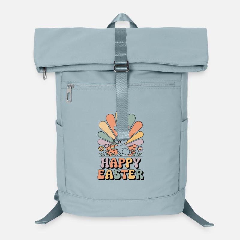 Pastel bunny sous les rayons de Pâques Sac à dos ordinateur